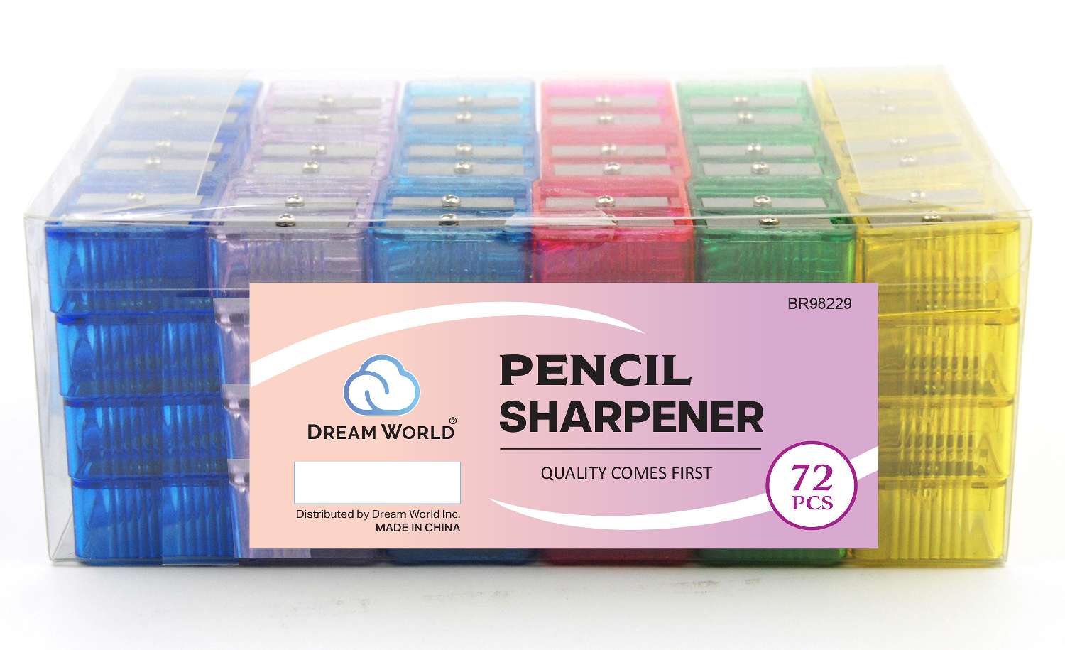 DREAM PENCIL SHARPENER 72PC ASST