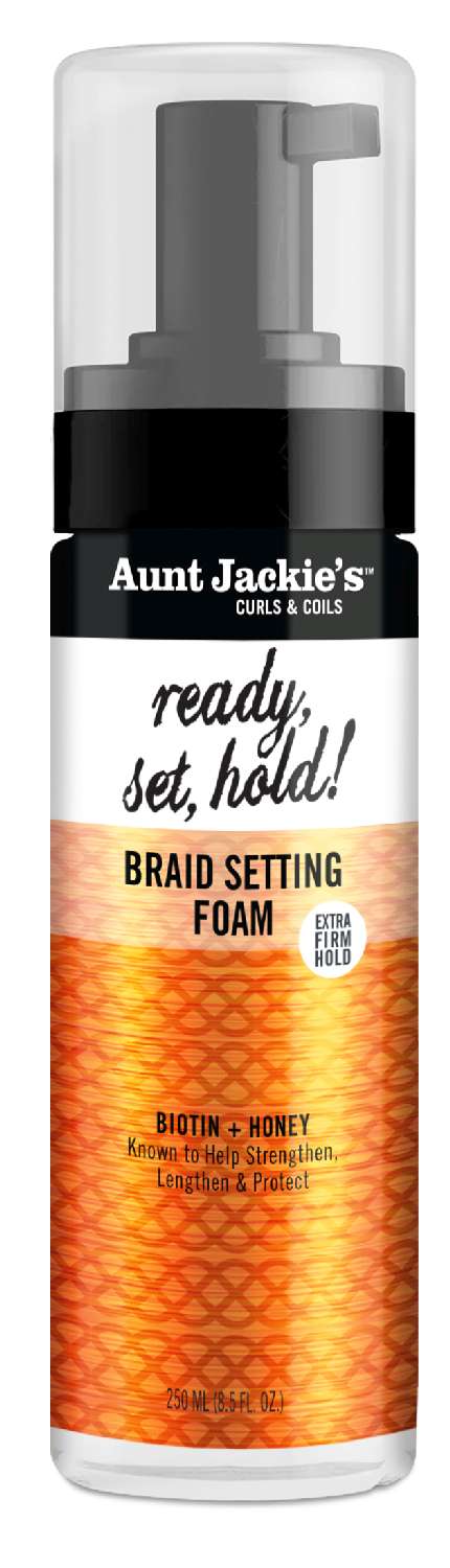 AUNT J BIOTIN+HONEY BRAID SETTING FOAM