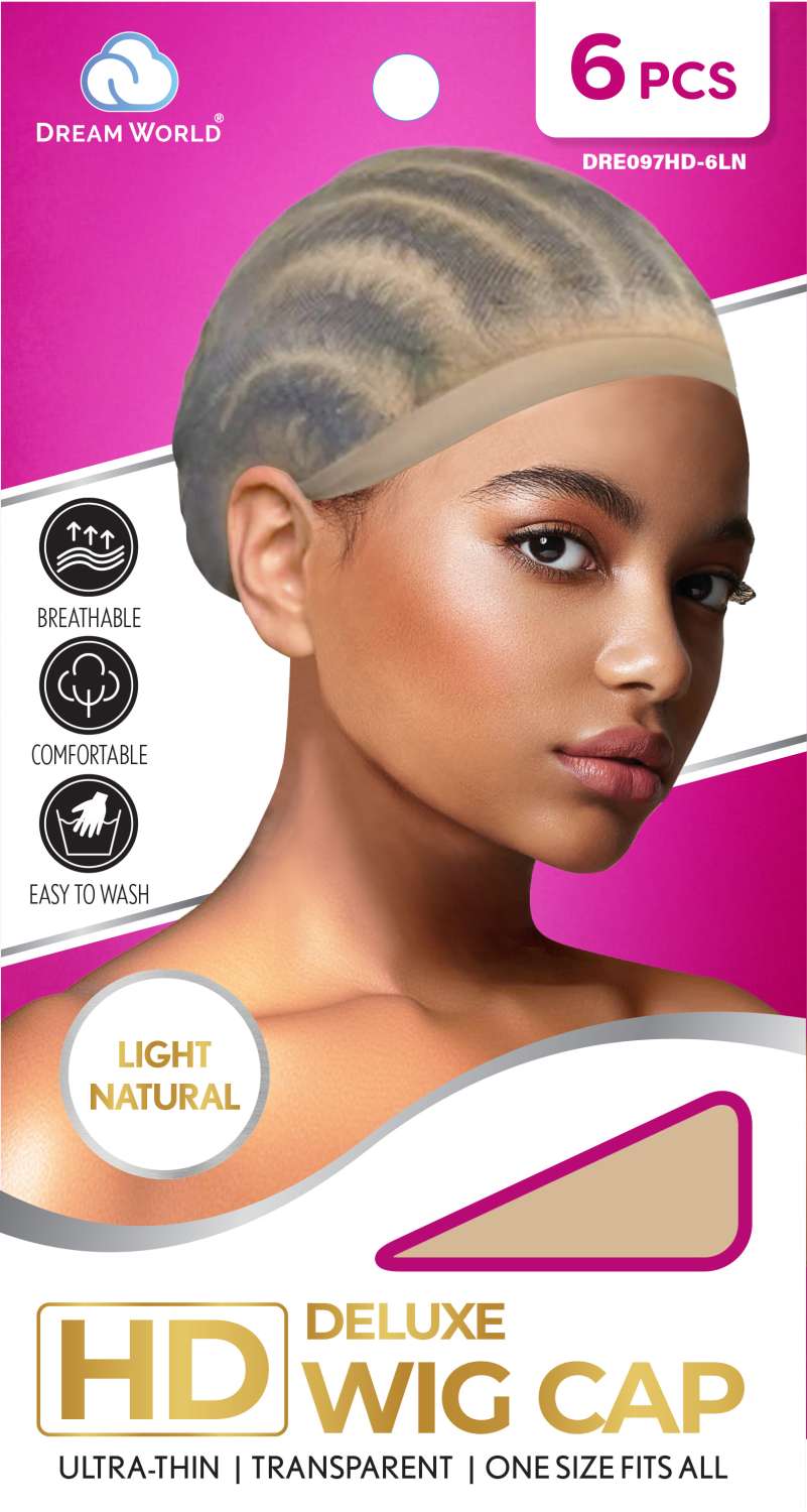 DREAM W-WIG CAP HD 6PC L.NATURAL