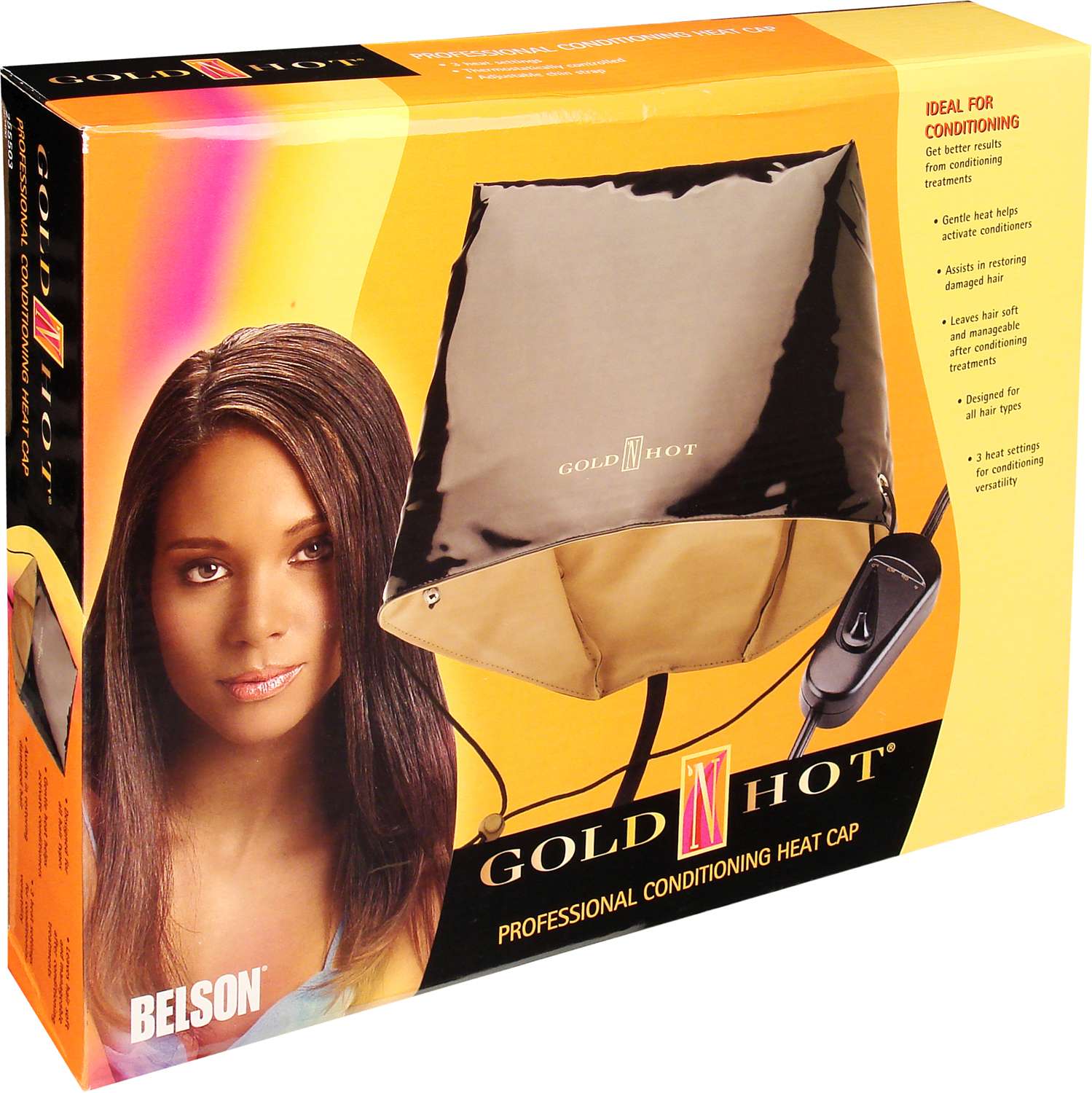 GOLD N HOT PROF COND HEAT CAP