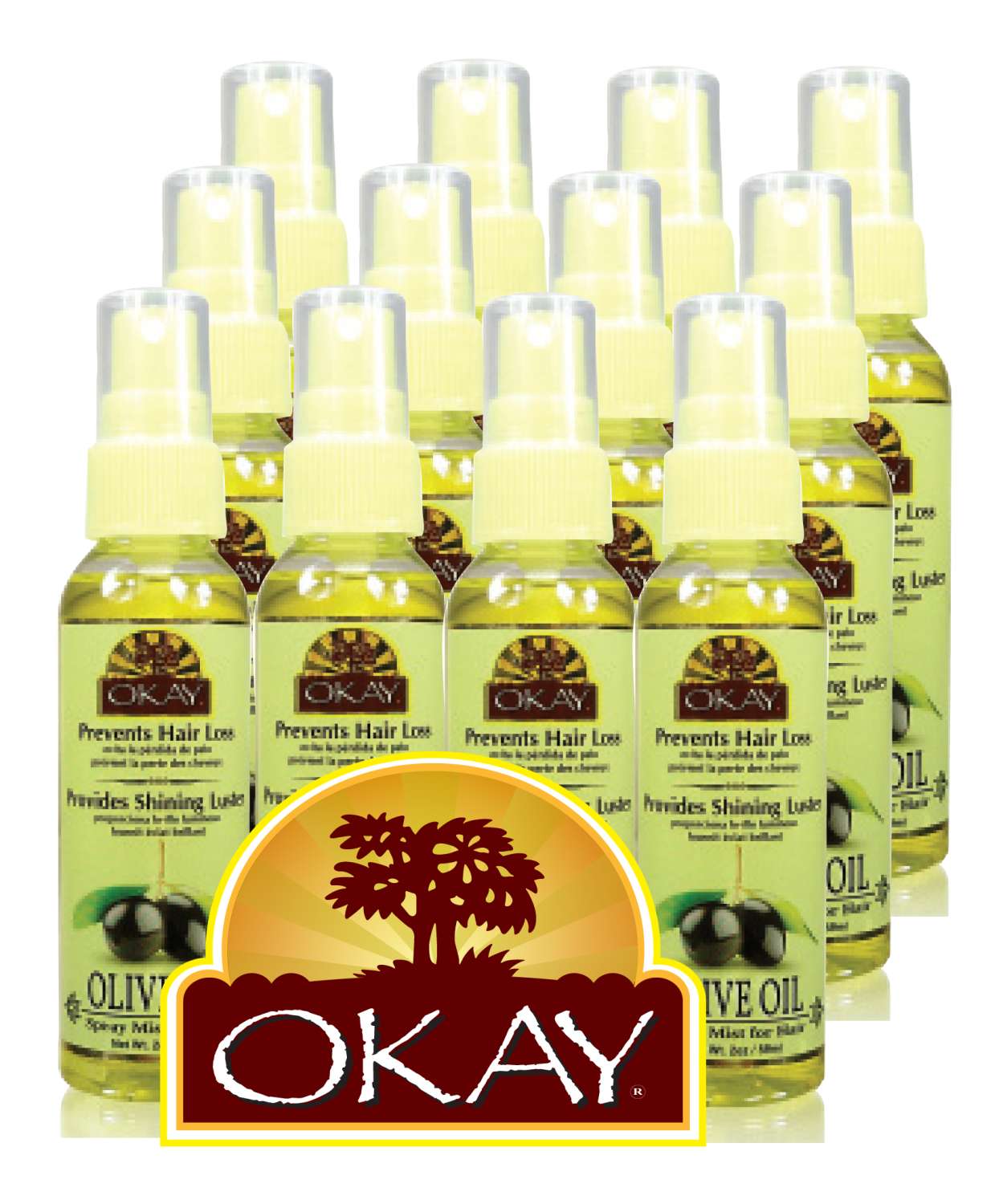 OKAY HAIR MIST OLIVE 12/DP